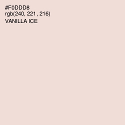 #F0DDD8 - Vanilla Ice Color Image